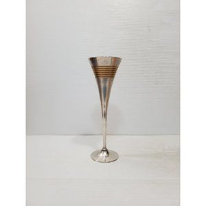 Vintage metal Goblet Chalice Wine Cup Modern Mid Century Metal Glasses Stemware